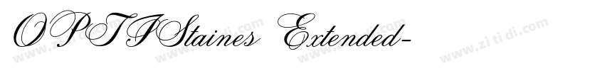 OPTIStaines Extended字体转换
